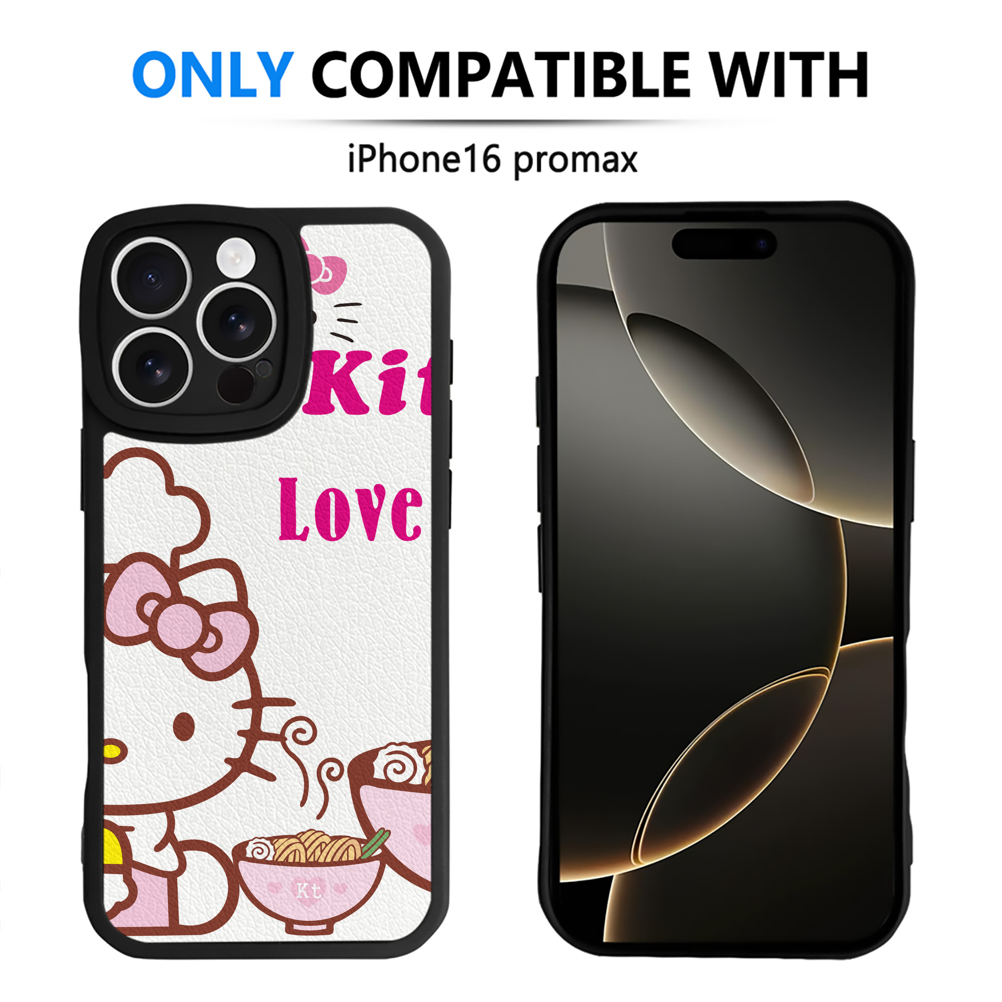 （画像用） Hello Kitty ハローキティ 【iPhone 16シリーズ対応】シリコンスマホケース（レザー調） 材質：シリコン